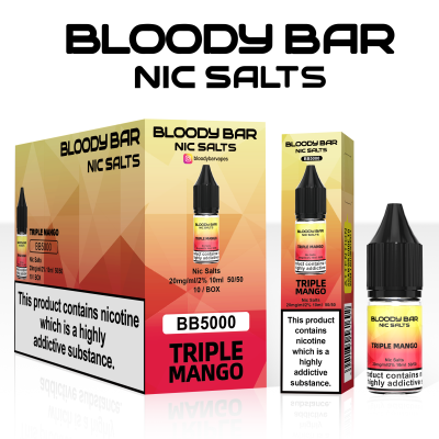 Bloody Bar Nic Salts 20mg 10ml BB5000 - Triple Mango